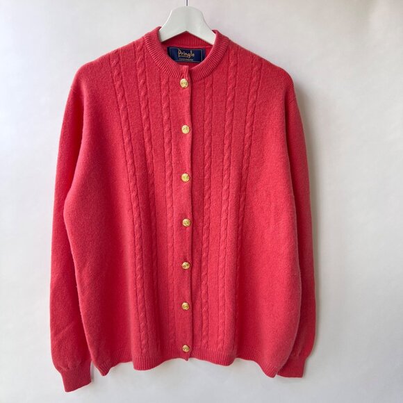 Pringle of Scotland 100% Pure Cashmere Button-Up Cardigans, Size 46 D42 - Picture 1 of 8